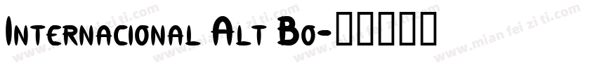 Internacional Alt Bo字体转换